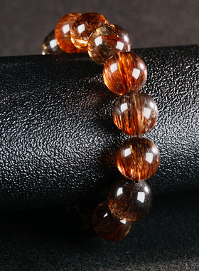 黑金超七天然双骨干男女款水晶