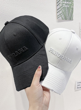 新款棒球帽女韩版春夏季百搭字母鸭舌帽立体刺绣遮阳出游太阳帽子