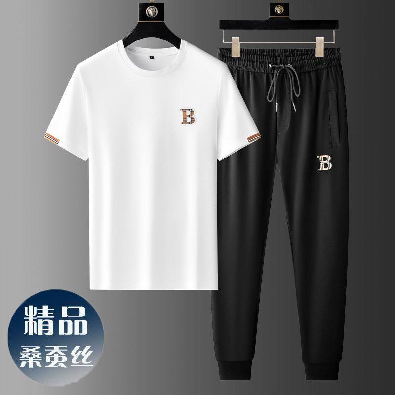 欧货2024夏季一套搭配男士短袖套装休闲男装潮牌长裤运动圆领上衣,淘宝优惠券,粉丝福利购,淘宝优惠卷