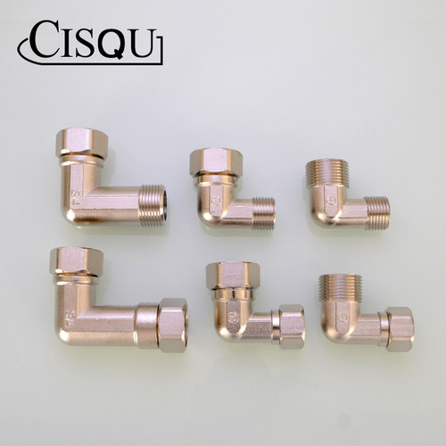 黄铜6分转4分三通单双二三活接内外丝牙弯头双内丝直接电镀铜配件 - 图1