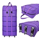 Вместительный и большой универсальный складной багажный самолет, чемодан, поворотные колеса, ткань оксфорд