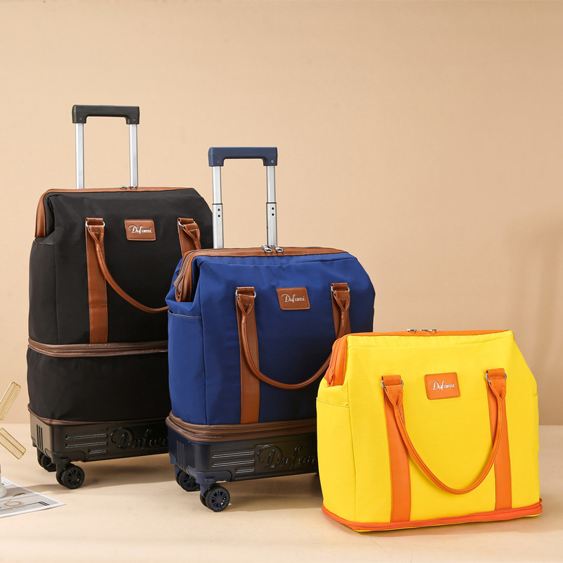 多功能行李袋万向轮旅行包可折叠行李箱轻便拉杆包大容量待产包潮,淘宝优惠券,粉丝福利购,淘宝优惠卷