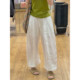ກາງເກງສີຂາວ Tencel Linen Wide Leg Pants ຂອງແມ່ຍິງ Summer ບາງໆ Granny Pants Japanese Versatile Eight-Point Casual Pants xs