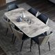 Italian imported slate household dining table for small apartments