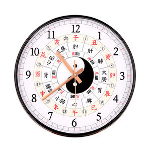 风水阁八卦钟太极罗盘钟子午流注养生家用挂钟表客厅创意装饰