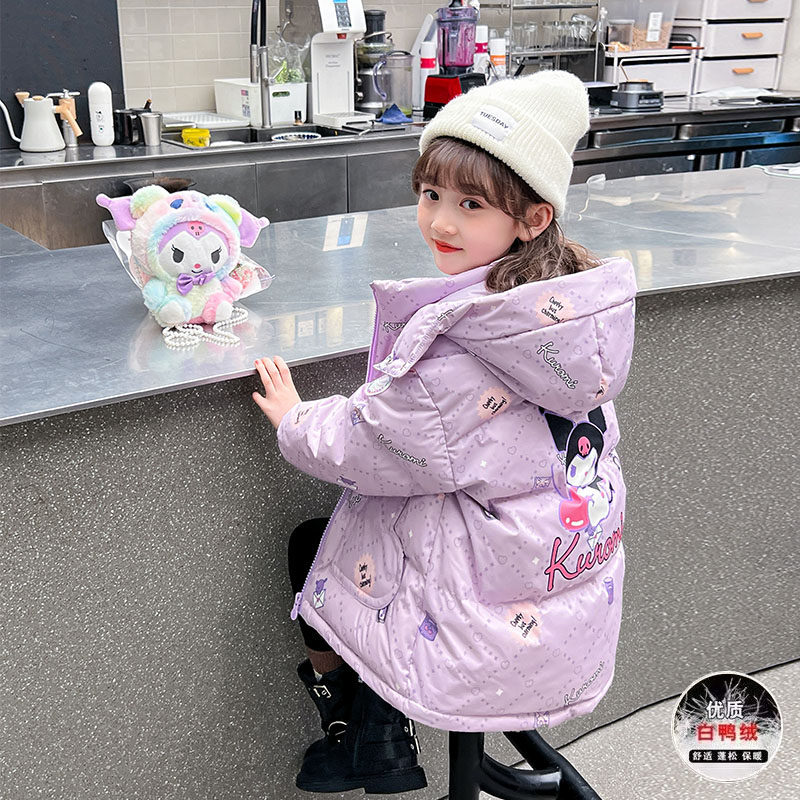 女童库洛米羽绒服冬装2025新款洋气儿童冬季白鸭绒加厚小女孩外套,淘宝优惠券,粉丝福利购,淘宝优惠卷