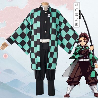 鬼灭之刃cos服灶门祢豆子炭治郎富冈义勇我妻善逸cosply 衣服装 虎窝淘