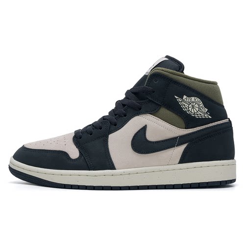 Nike耐克男鞋2025冬JORDAN AJ1翻毛皮复古撞色高帮板鞋HV4091-102 - 图3