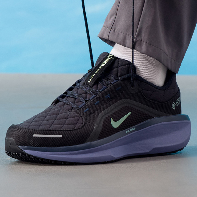 Nike耐克男鞋2025冬季款WINFLO 11 GTX减震防水跑步鞋 FQ1358-006 - 图1