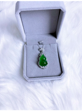 冰种绿玉髓葫芦吊坠新中式珠宝配饰葫芦项链本命年挂件女