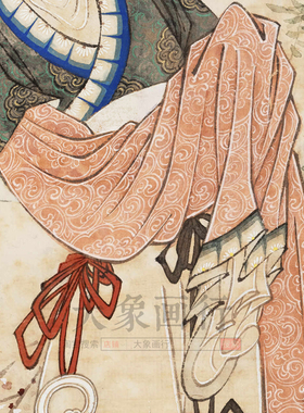 黄均柳荫仕女图高清微喷打印传统人物画临摹范本国画