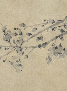 王冕墨梅微喷打印元代名画复制品