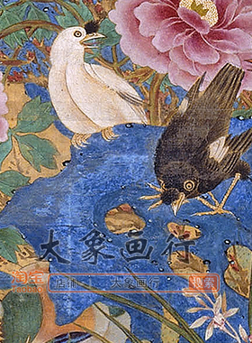 陈嘉选玉堂富贵图工笔花鸟画古画