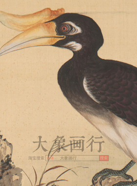 故宫鸟谱图国画临摹范本画稿中式装饰艺术微喷画芯