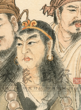 水浒108将图传统人物画范仿古画