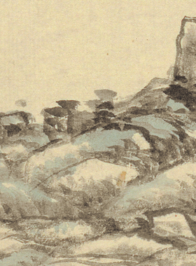 古代名画复制王原祁清四王册页