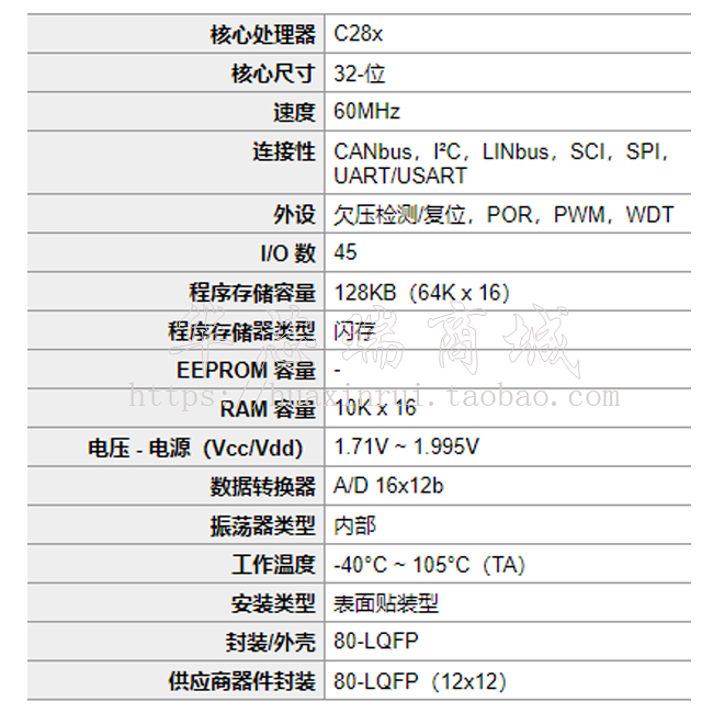 全新原装正品 TI 德州仪器 TMS320F28035PNT DSP芯片 LQFP-80 - 图0