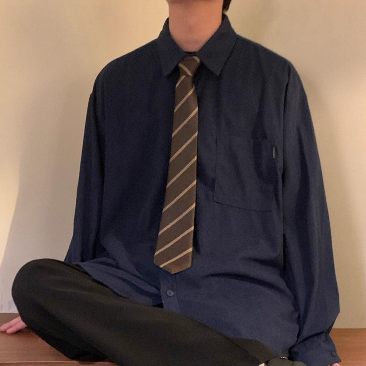 咖啡色棕色复古港风免打配饰领带男女中古风日系学院风学生DK配饰,淘宝优惠券,粉丝福利购,淘宝优惠卷