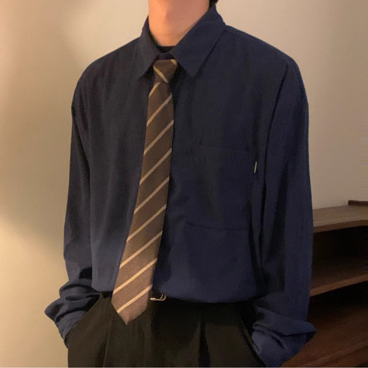 咖啡色棕色复古港风免打配饰领带男女中古风日系学院风学生DK配饰,淘宝优惠券,粉丝福利购,淘宝优惠卷