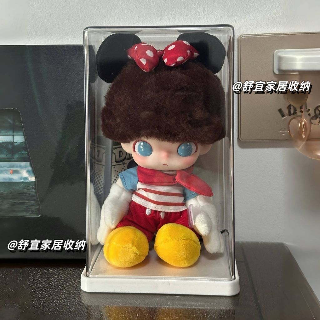 泡泡玛特Twinkle123星星人毛绒玩偶造景收纳盒盲盒小丑雪糕展示盒 - 图0