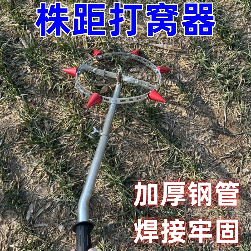 升级款株距打窝器株距定植器手推式地膜专用烟苗西瓜香瓜蔬菜,淘宝优惠券,粉丝福利购,淘宝优惠卷