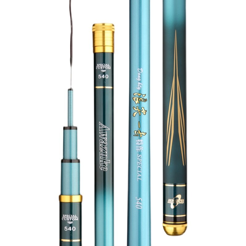 浪尖一击品牌大物青鲟鲢鳙鱼竿碳素超硬超轻19调台钓竿正品钓鱼竿 图2