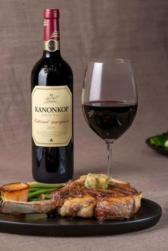 KANONKOP CABERNET SAUVIGNON南非炮台赤霞珠干红葡萄酒2018年 - 图0