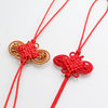 Chinese knot small bookmark lucky bag Chinese knot mini hand-knitted bow mobile phone seal pendant knot red color edge