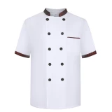 Кейтеринг мужского западного шеф-повара высококлассный верхний половинный кухонный шеф-повар рабочая одежда с короткими рукавами летни
