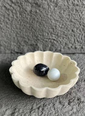 天然大理石花朵造型装饰摆件