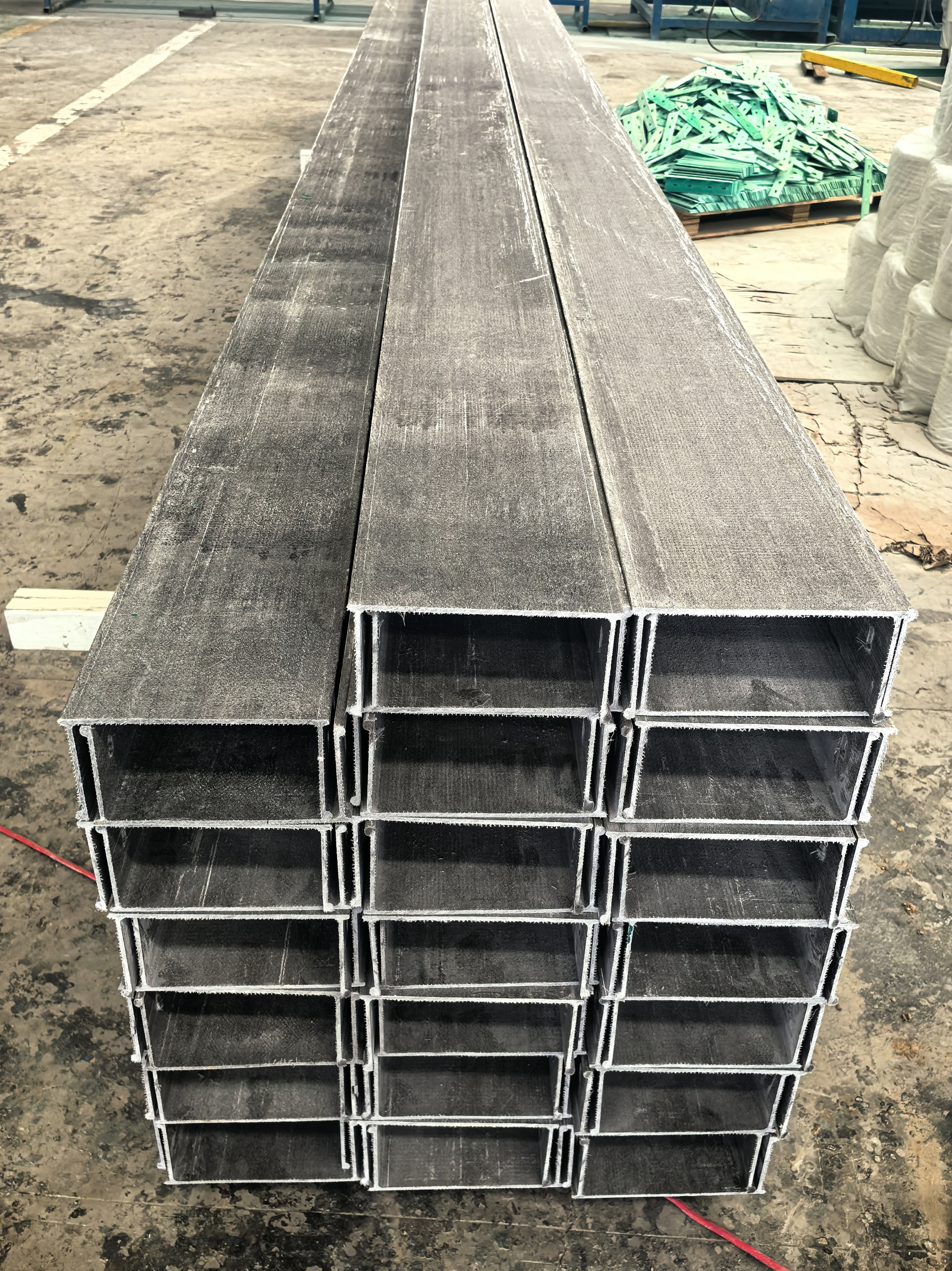 玻璃钢电缆桥架防火绝缘定制大跨距防腐聚氨酯灰色线槽管箱SMC - 图2