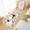 Cartoon Cat Carpet Imitation Cashmere Cat Feeling Bedside Blanket Girly Heart Cute Bedroom Children's Room Bedside Living Blanket
