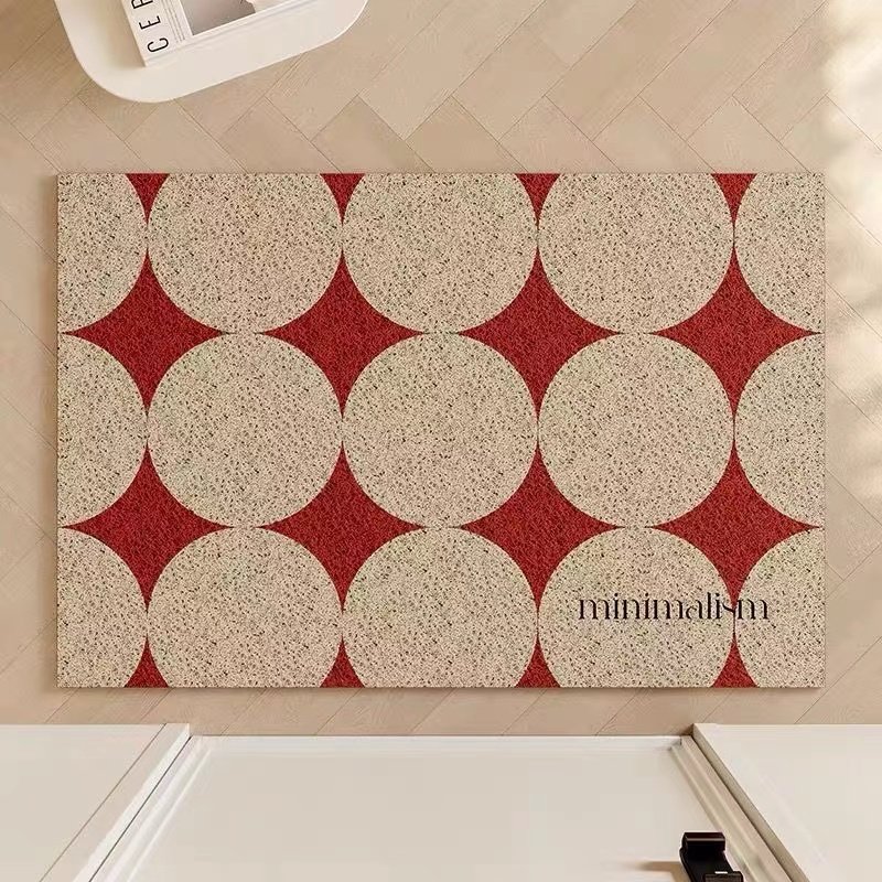 喜庆中式入户门地垫玄关丝圈入门结婚家用防滑耐脏可裁剪浴室门垫,淘宝优惠券,粉丝福利购,淘宝优惠卷