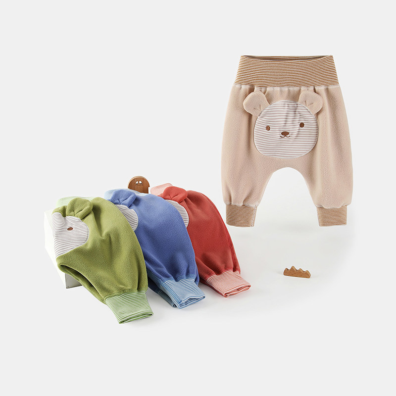 婴儿裤子加绒休闲裤大pp裤高腰护肚春秋宝宝保暖卡通屁屁裤外穿,淘宝优惠券,粉丝福利购,淘宝优惠卷