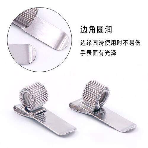 简约弹簧笔插手账本文具复古金属笔夹随身记事收纳笔插方便携带 - 图3