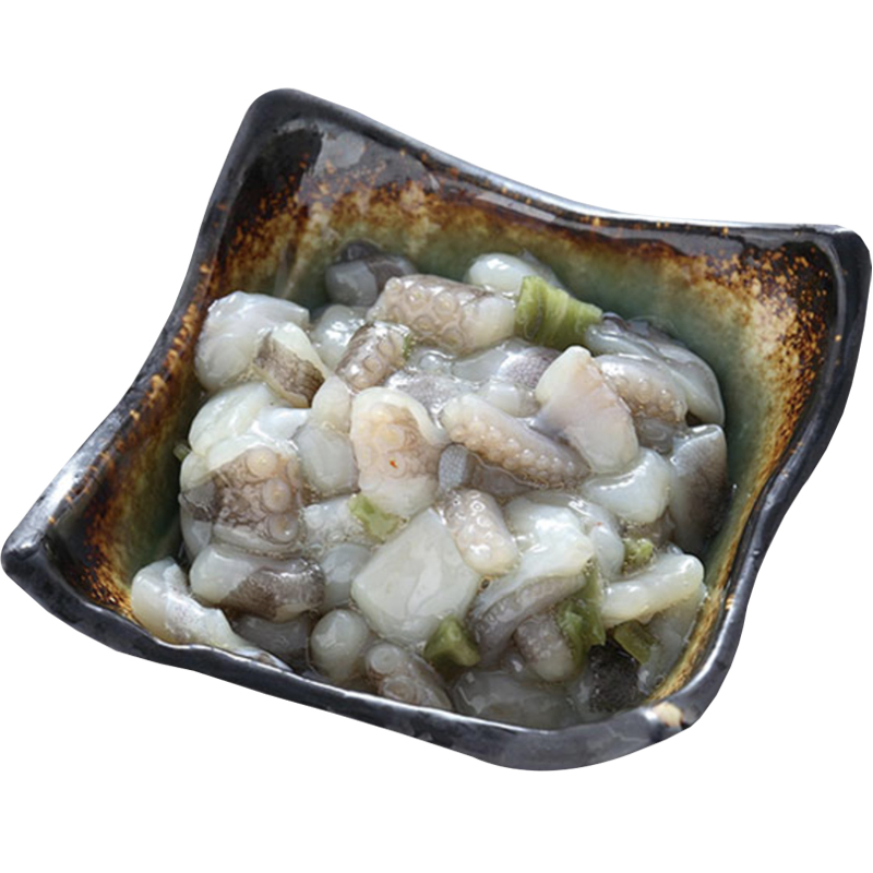 日式芥末章鱼  日本料理寿司材料新鲜章鱼小吃500g  即食小章鱼 - 图0