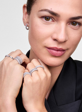 DW情侣对戒 星耀系列轻奢高级感戒指女素圈小众情侣同款指环气质