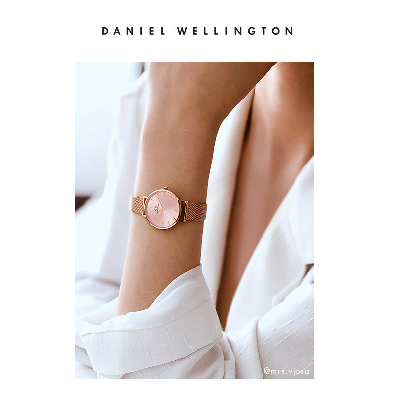 丹尼尔惠灵顿女钢表带28mmdw手表 DanielWellington海外欧美腕表