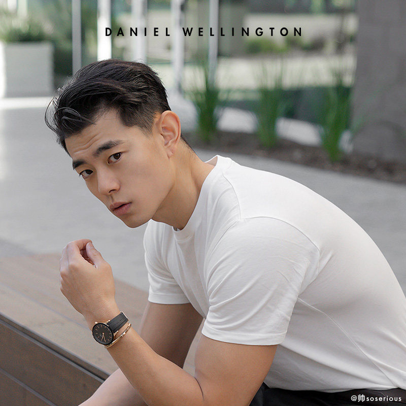 dw丹尼尔惠灵顿44mm石英表橡胶表带 DanielWellington海外欧美腕表