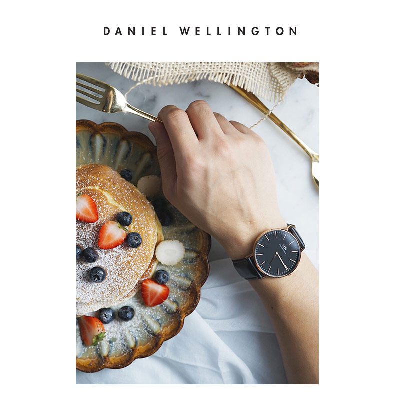 danielwellington dw黑盘石英手表 DanielWellington海外欧美腕表