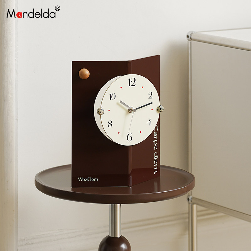满得达玄关时钟装饰品客厅电视柜摆台式座钟办公桌面工艺品摆件,淘宝优惠券,粉丝福利购,淘宝优惠卷