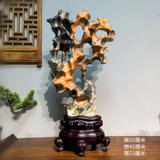 天然太湖石奇石摆件原石观赏小景观石中式造型传统石头灵璧石客厅