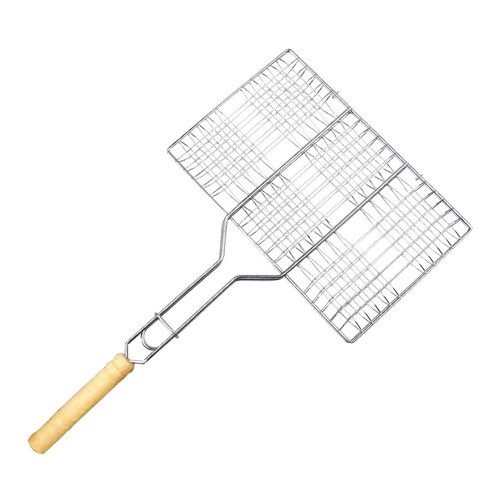 户外加粗不锈钢特大号烤鱼夹烧烤夹子食物夹菜夹子烧烤工具配件 - 图3