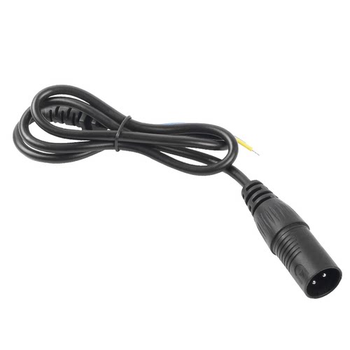 电动车锂电池连接线充电口三孔卡农头插座插头充电器线卡侬公母座 - 图3