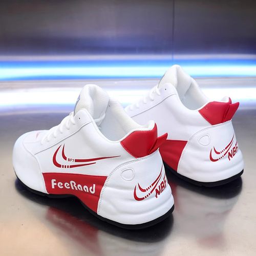 真皮防臭防滑透气2024春秋情侣皮蓬小白鞋男女休闲男士百搭运动鞋 - 图1