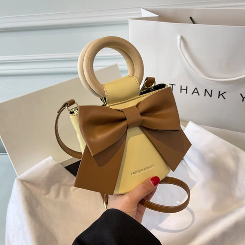 Летняя сумка через плечо с бантиком, коллекция 2022, премиум класс, популярно в интернете