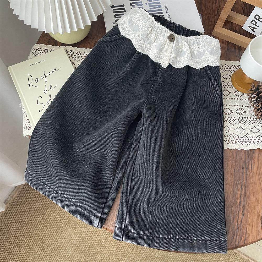 女童加绒牛仔裤2025冬季新款儿童加绒加厚直筒阔腿裤宝宝洋气裤子,淘宝优惠券,粉丝福利购,淘宝优惠卷