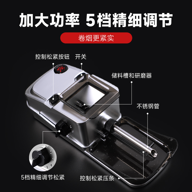 全自动电动卷烟器机8mm6.5mm正品手动小型家用卷烟机卷神器圈烟机 - 图1