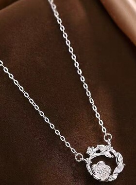 森系花朵花环锁骨链新款闺蜜礼物