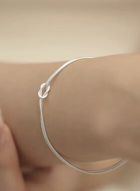 极简打结双层手链女小众